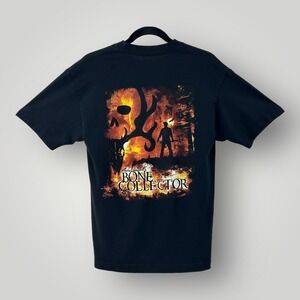 Bone Collector Graphic Tee Mens Medium Black Red Hunting Y2K Streetwear